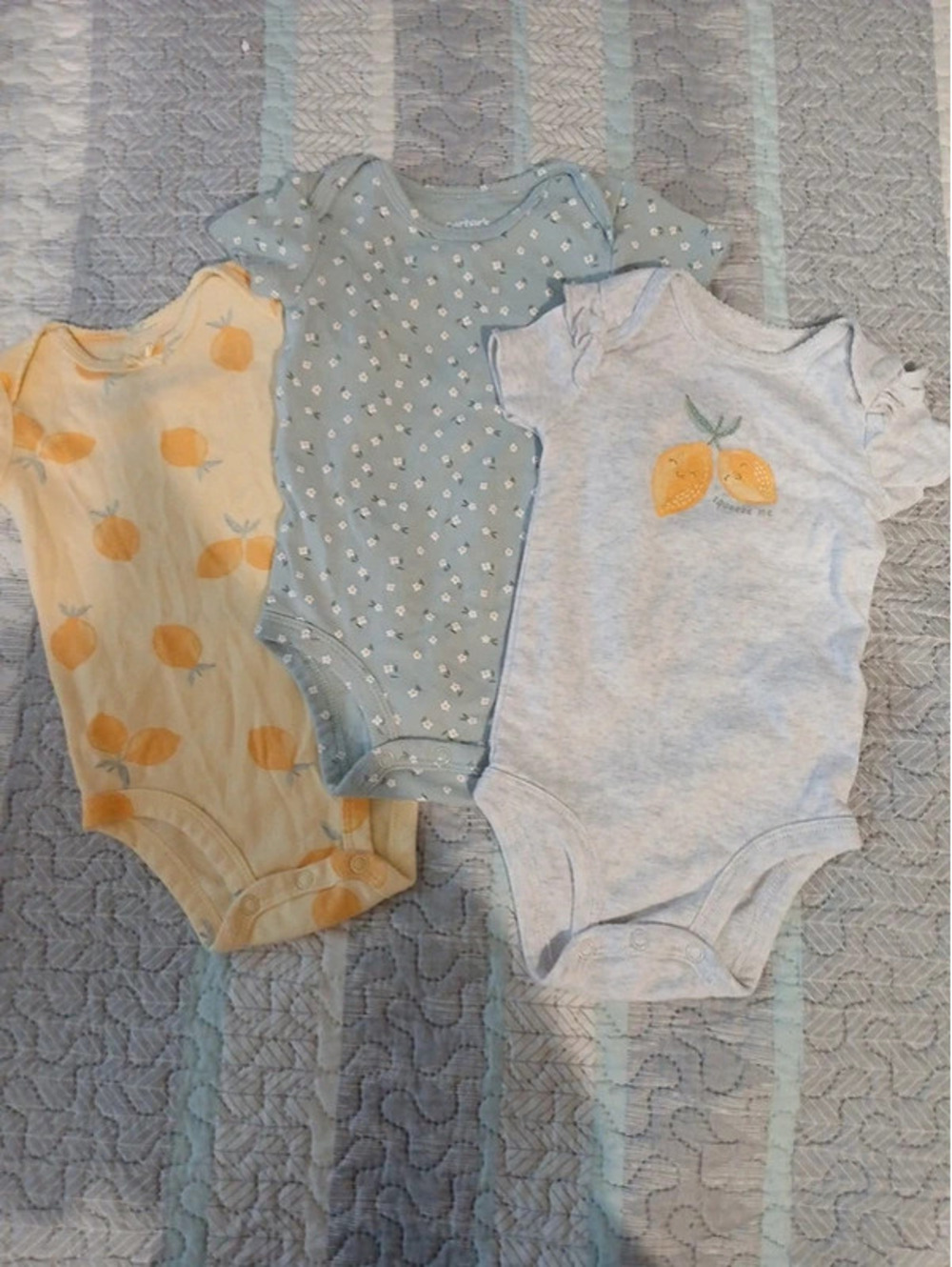 3 pack 3/6M Lemon baby girl one piece